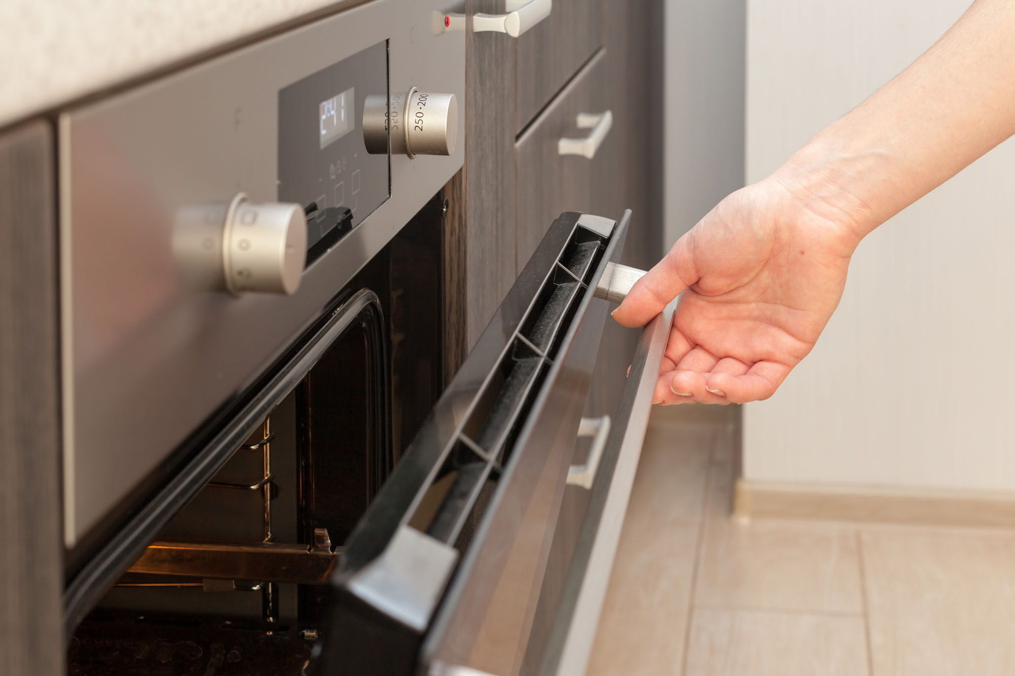 Oven Kitchen close up