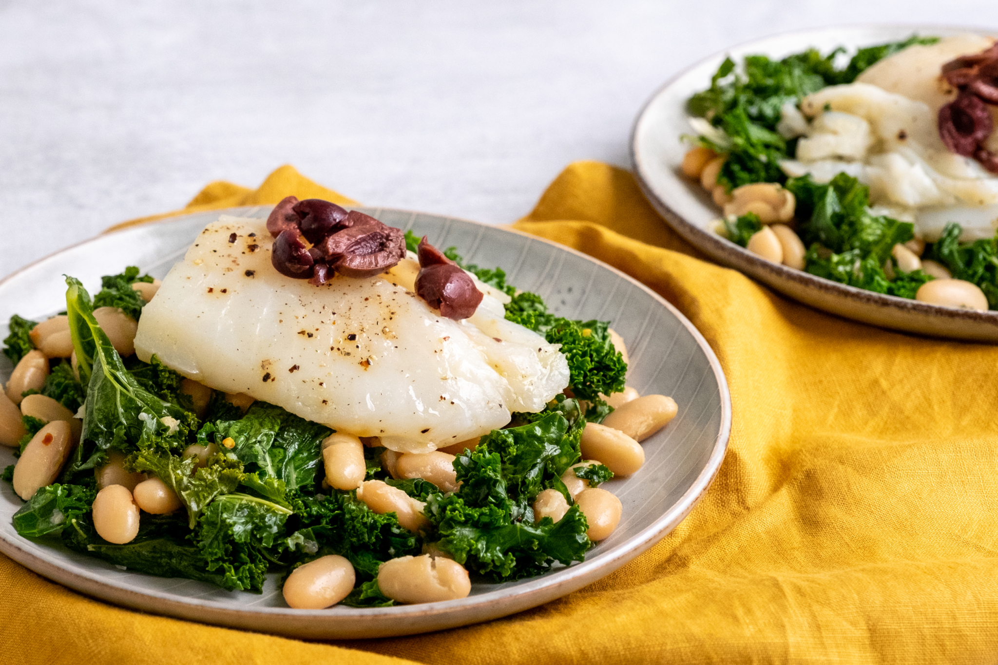 Cod with Kale and Beans – Recette Magazine