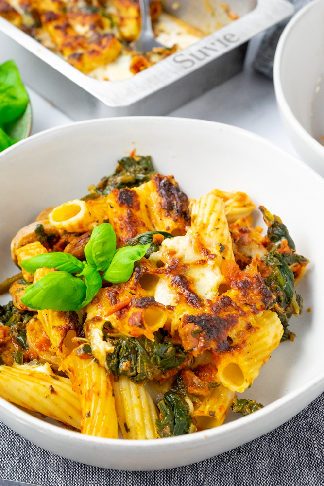 Sausage and Rigatoni Bake – Recette Magazine