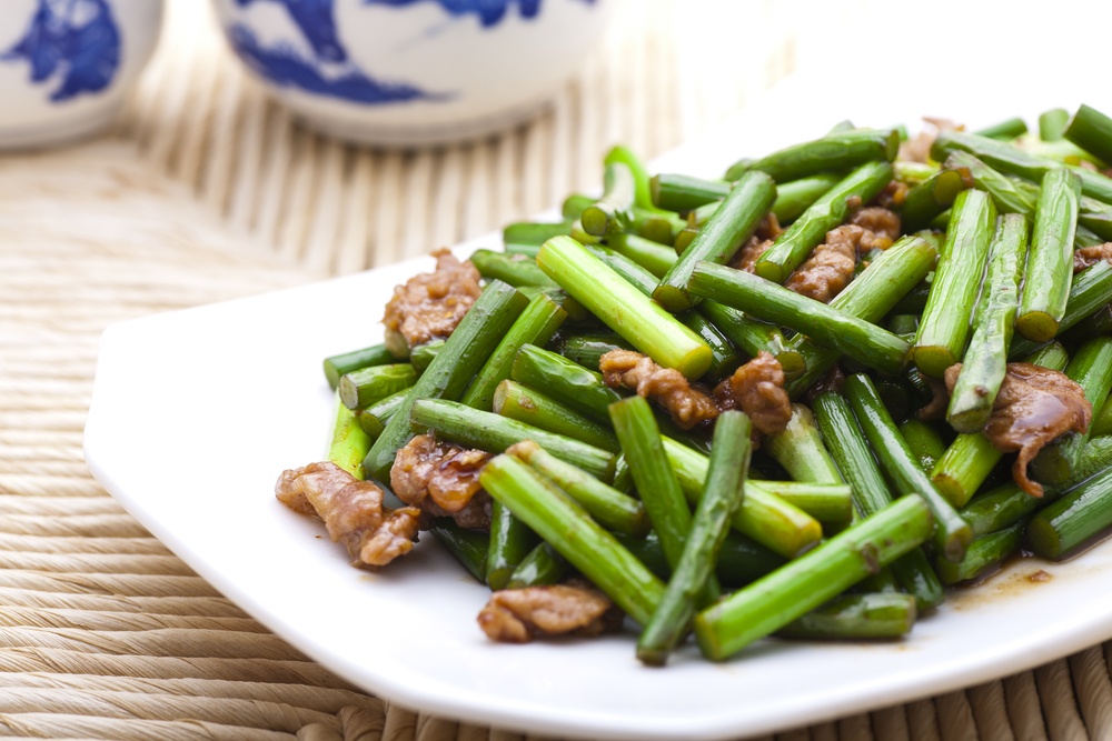 Garlic-Scapes-stirfry