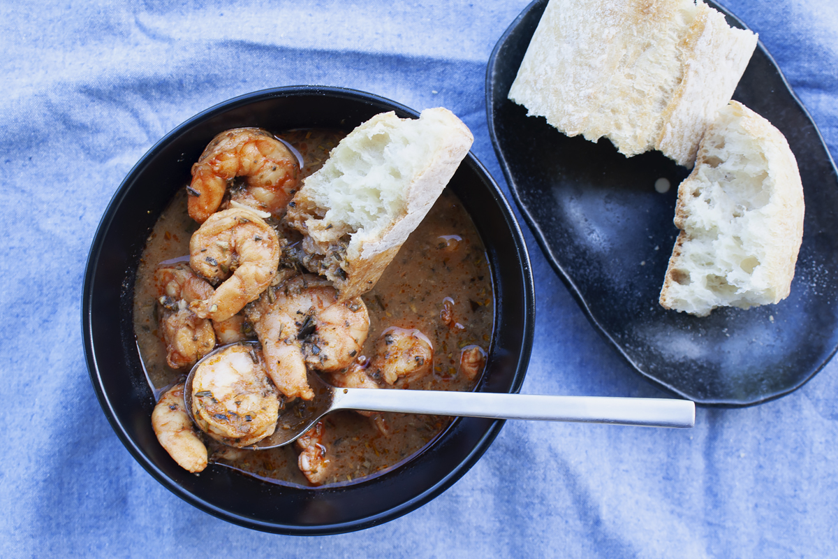 Cajun Barbecue Shrimp Recette Magazine