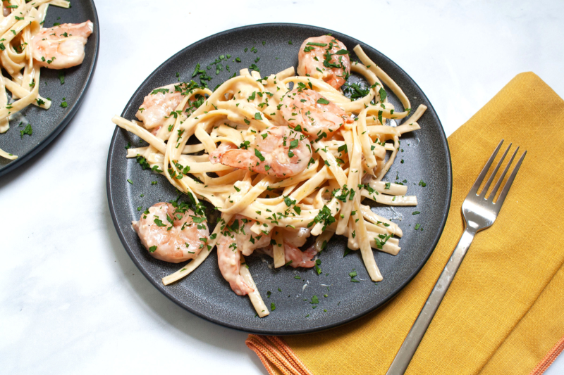 Shrimp Alfredo – Recette Magazine