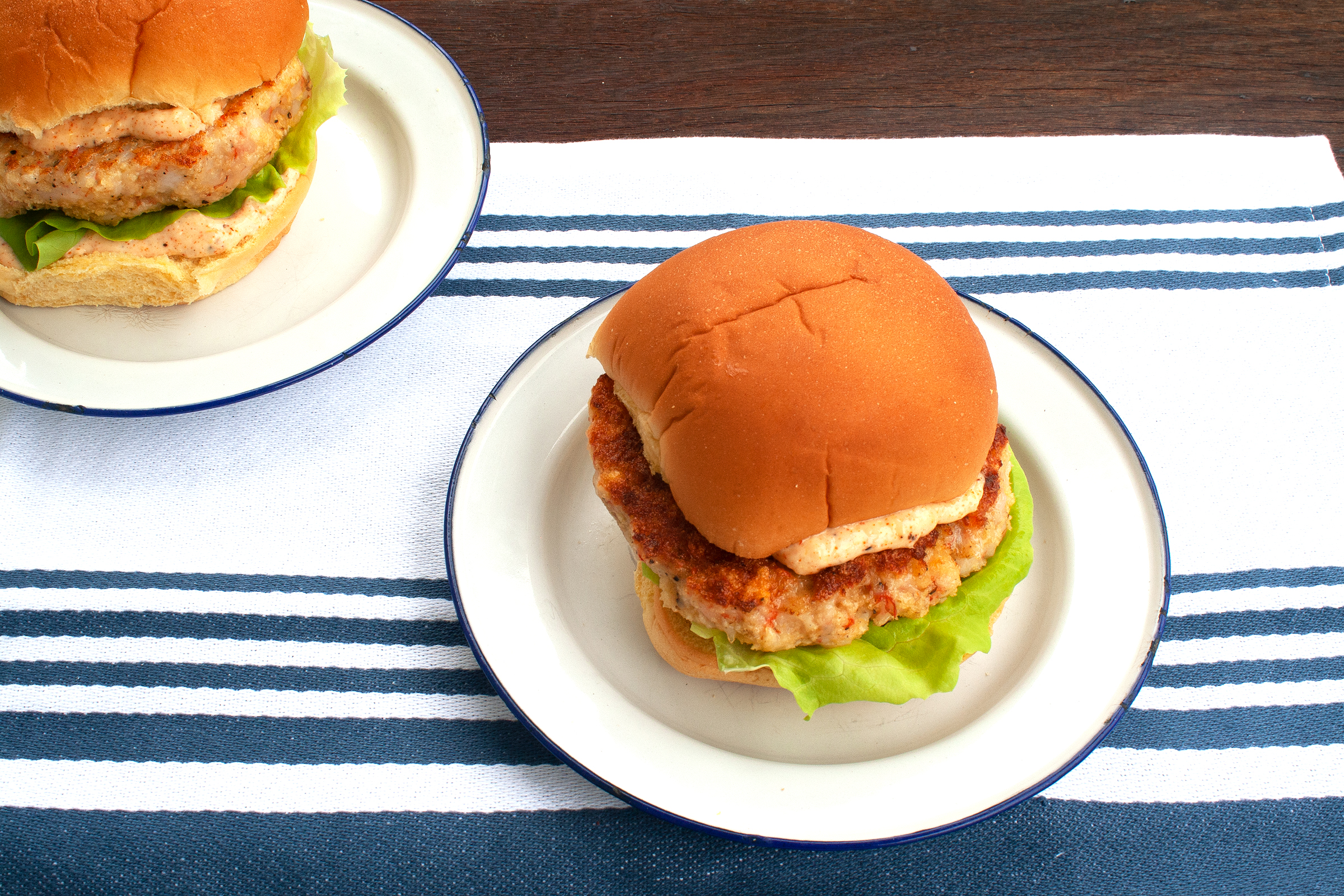 Shrimp Burgers Recipe - Food Fanatic