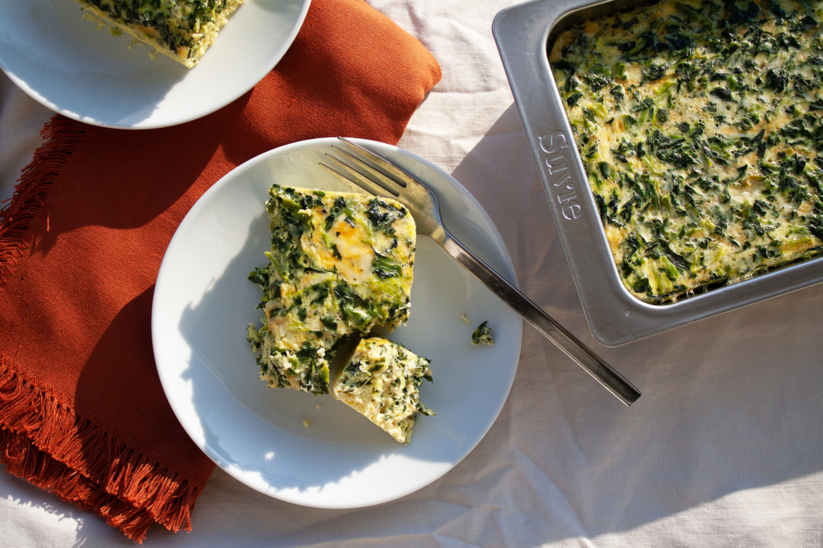 Cheesy Spinach Breakfast Bake – Recette Magazine