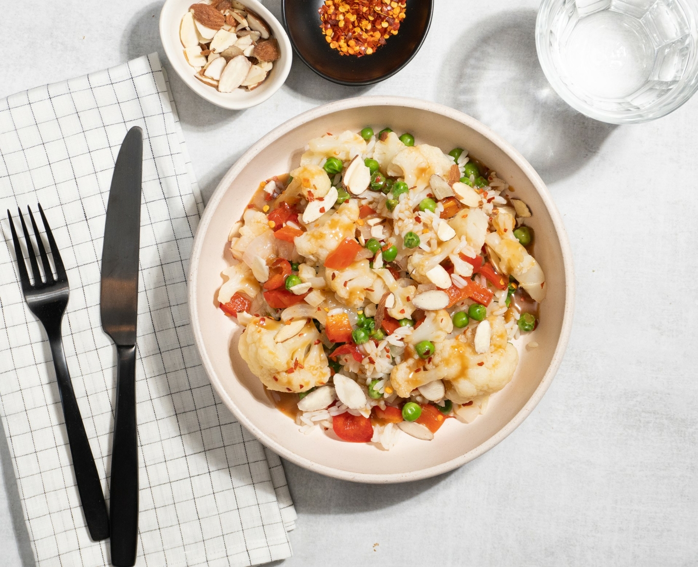 Spicy Peanut Vegetable Bowl