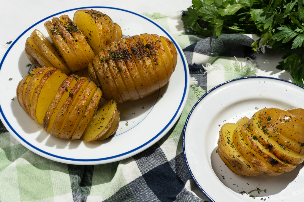 Army lokal skole Hasselback Potatoes – Recette Magazine