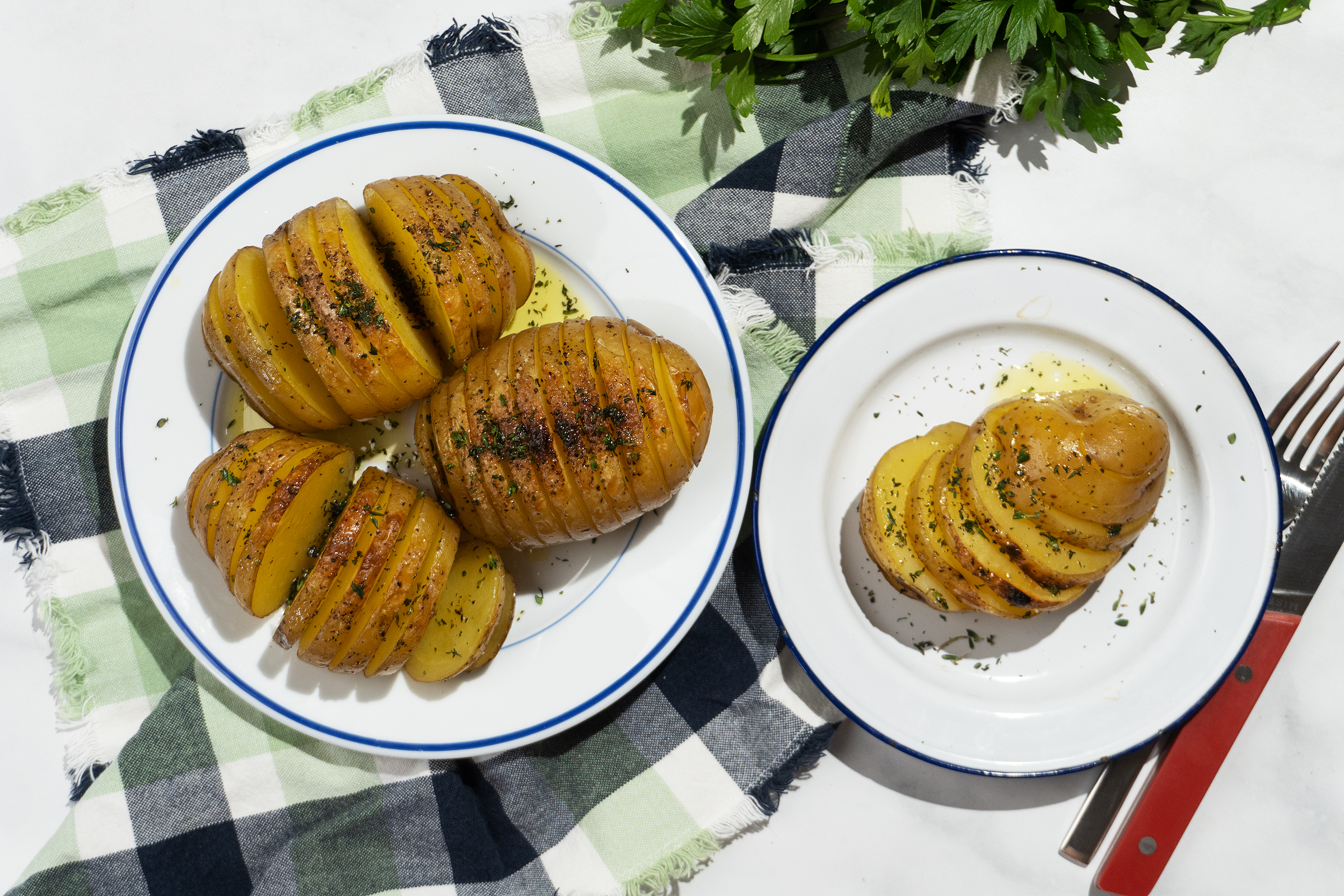 Army lokal skole Hasselback Potatoes – Recette Magazine