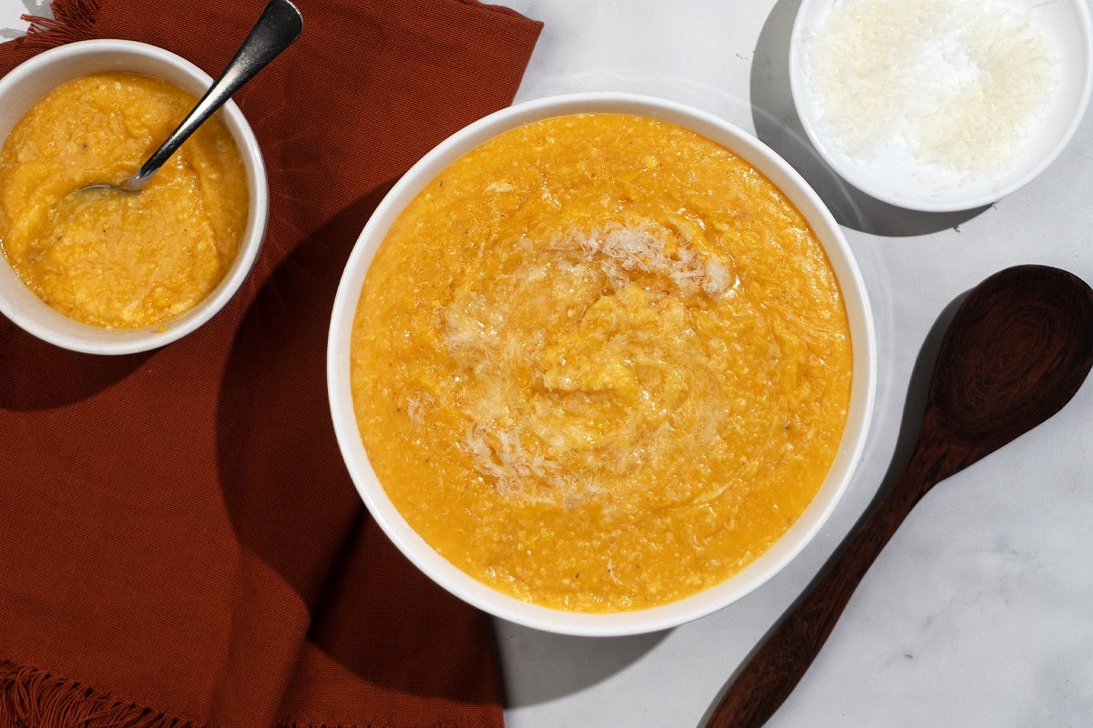 Cheesy Pumpkin Grits