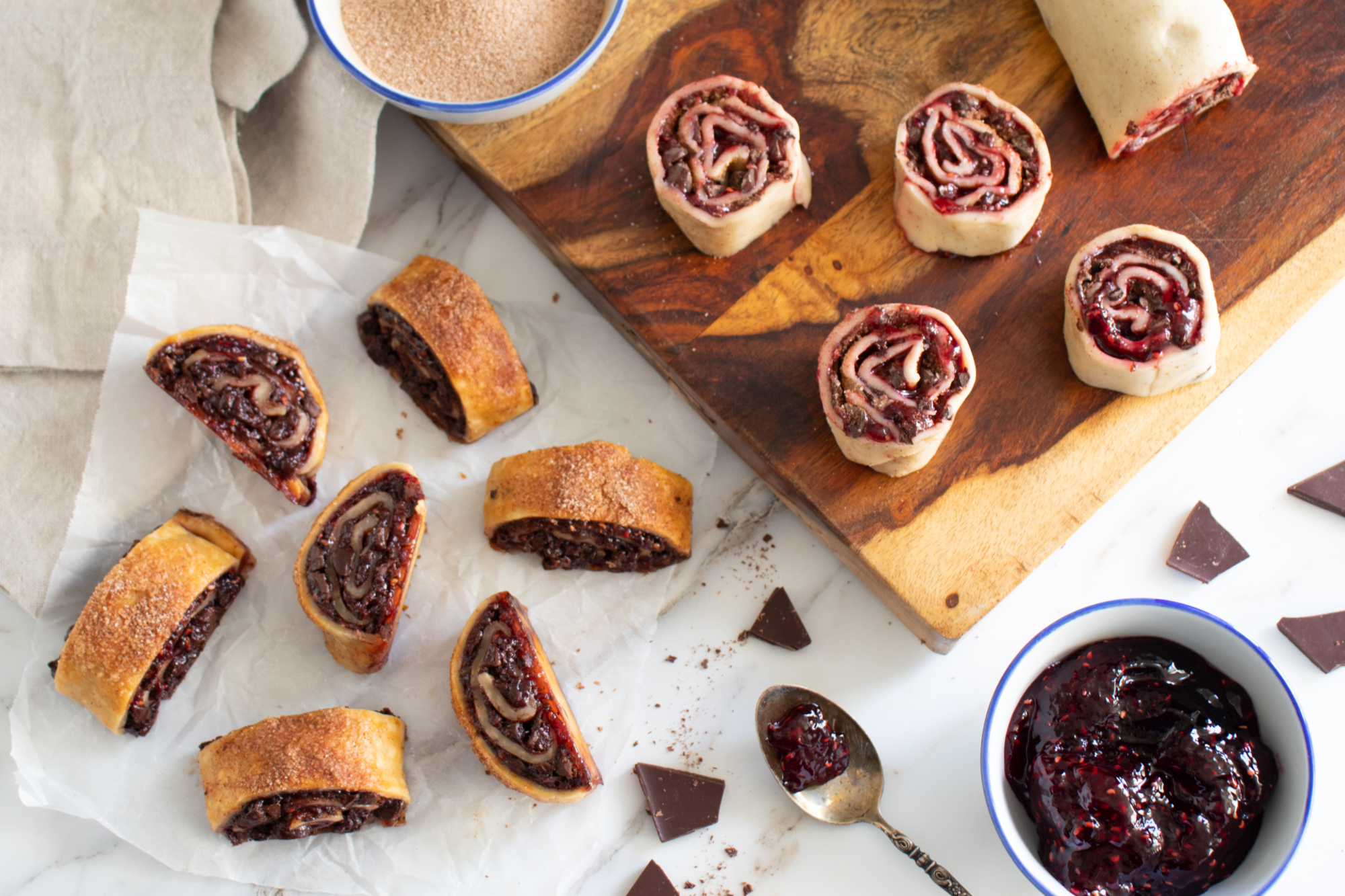 Raspberry Chocolate Rugelach – Recette Magazine