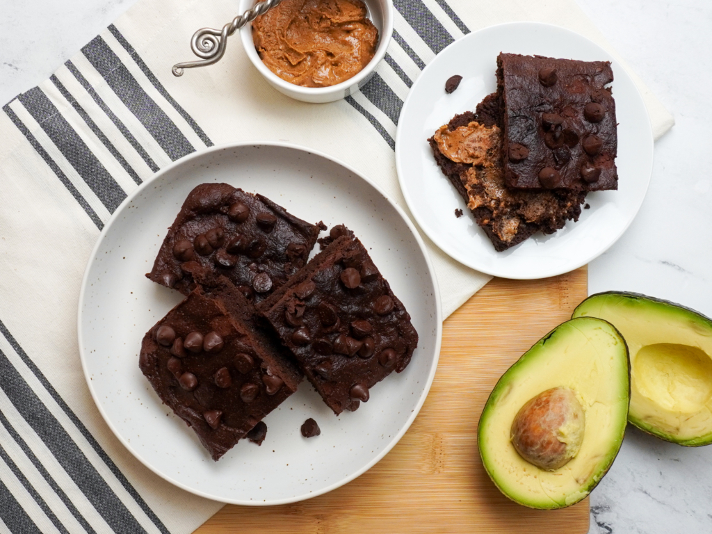 Avocado Almond Butter Brownies