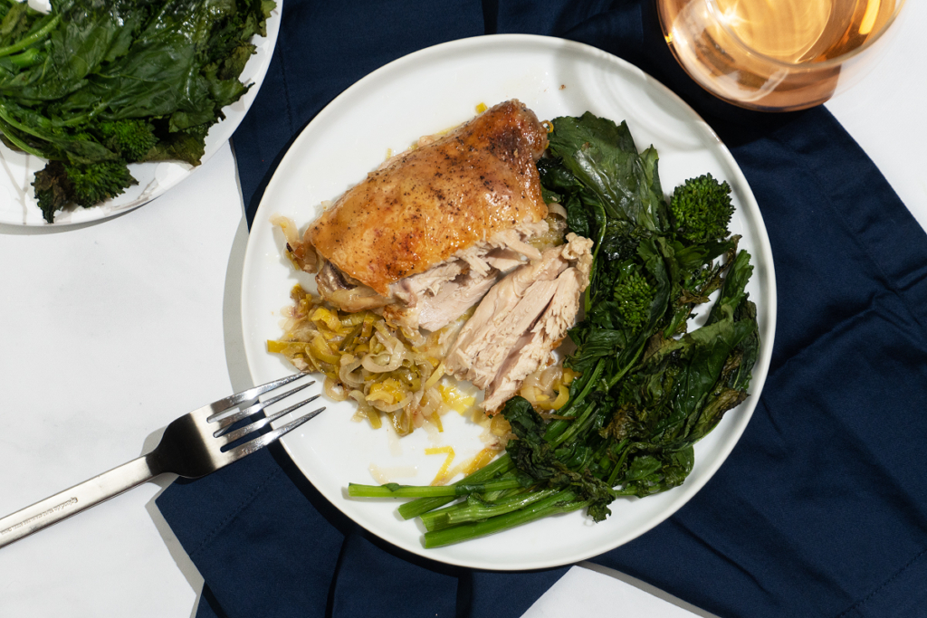 Braised Lemon Chicken With Hearty Greens – Recette Magazine