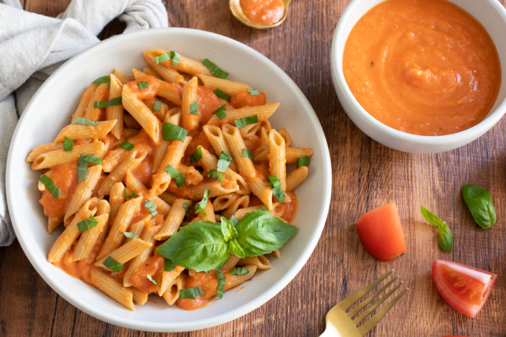 Slow Roasted Tomato Pomodoro with Whole Wheat Penne – Recette Magazine