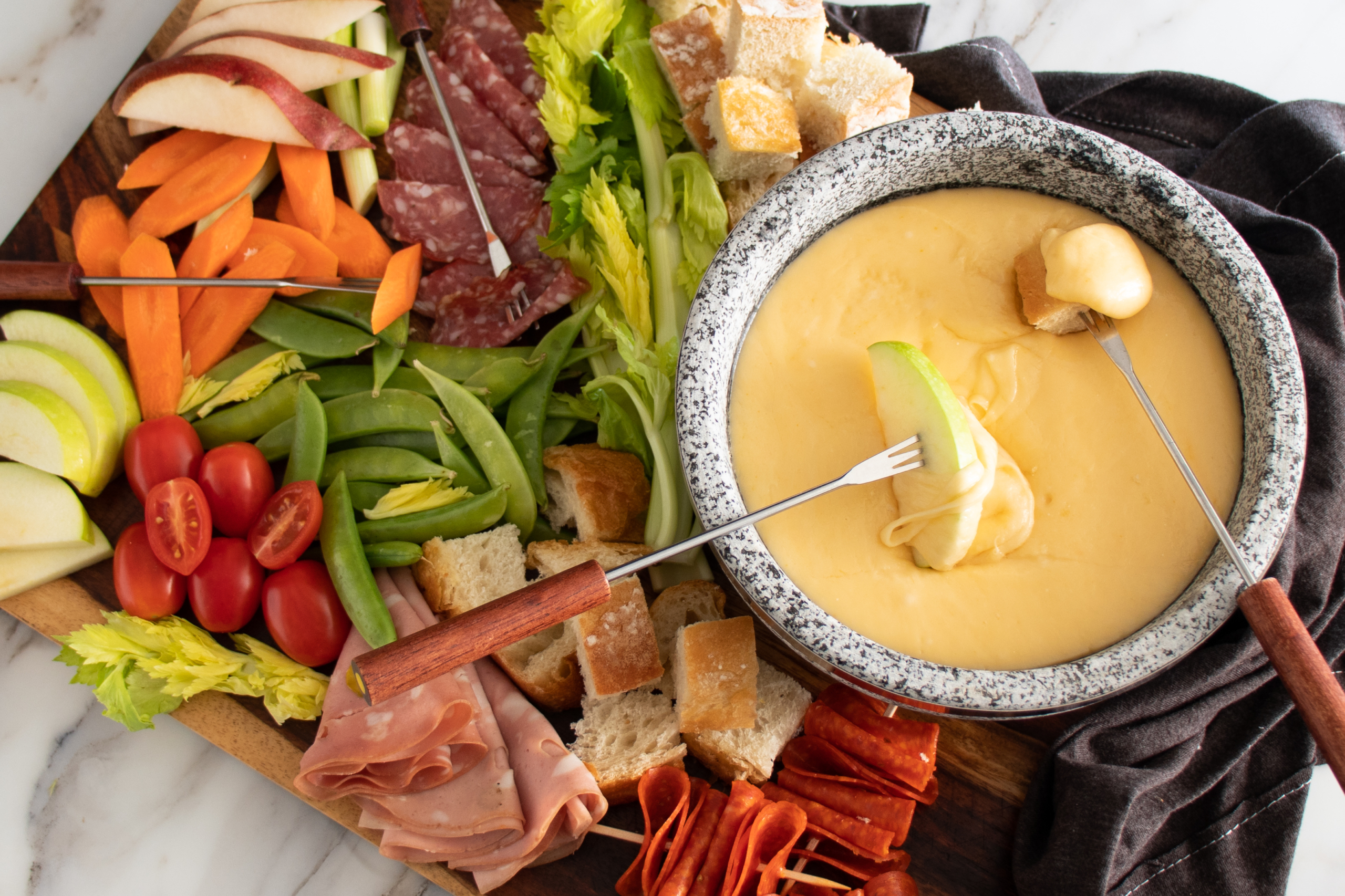 Crockpot Cheese Fondue Recipe - Slow Cooker Sunday - Today's Creative Life