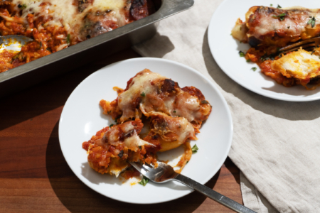 Garlic Knot Pizza Bake