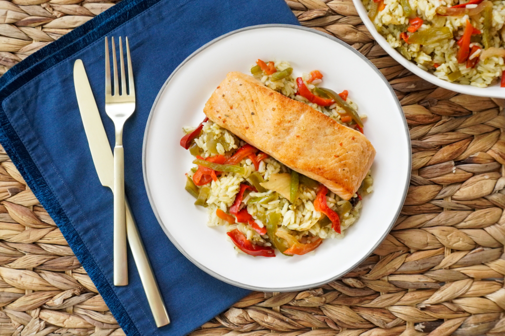 Meal Card Salmon Fajita Bowl Recette Magazine