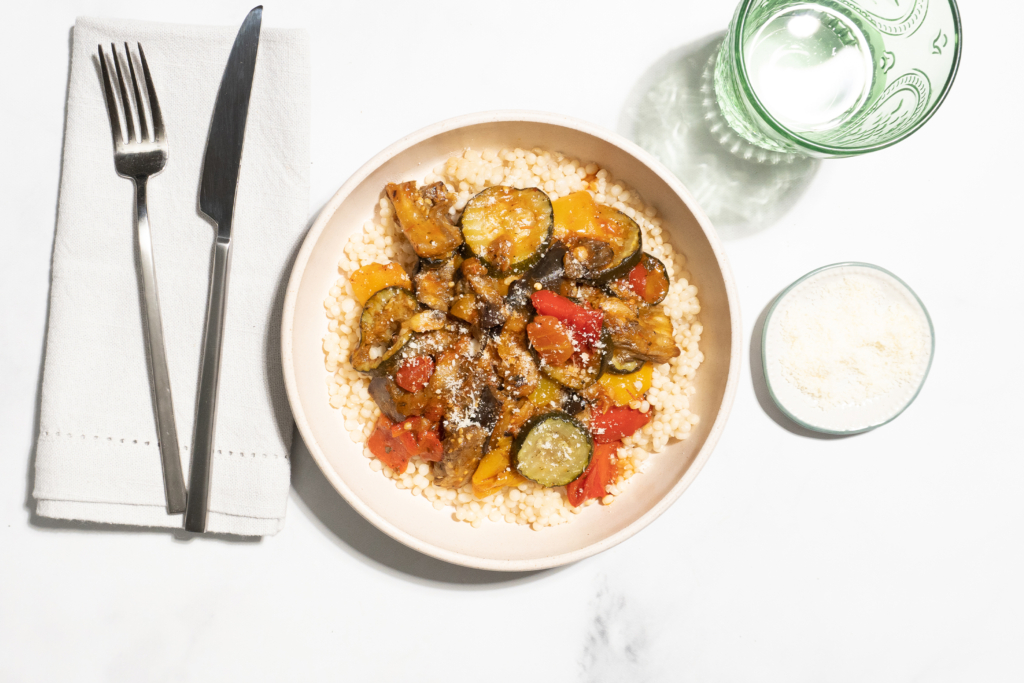 Slow Cook Ratatouille with Couscous