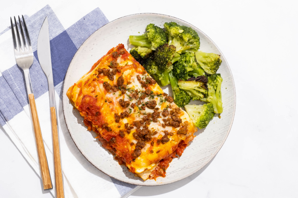 Meatless Sausage & Ricotta Lasagna