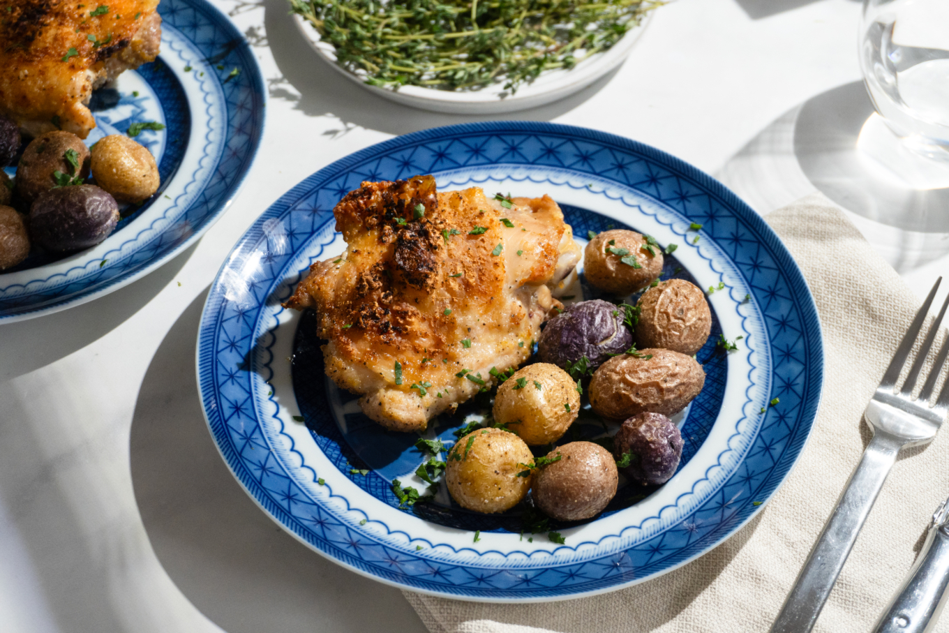 Lemon Garlic Chicken Thighs