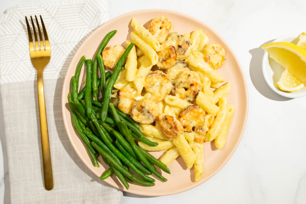 Lemon Butter Shrimp Pasta