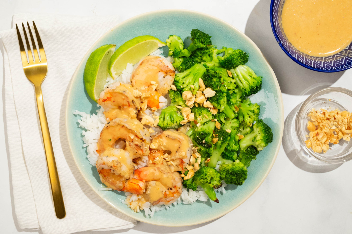 Peanut Satay Shrimp