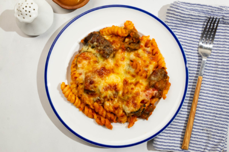 Grilled Vegetable Fusilli Pasta Bake