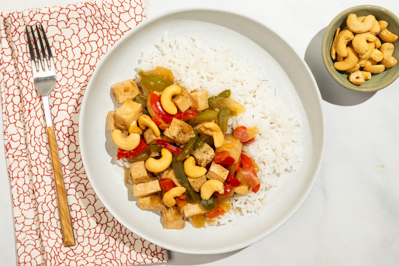 Cashew Chicken with Tamari Stir Fry Sauce