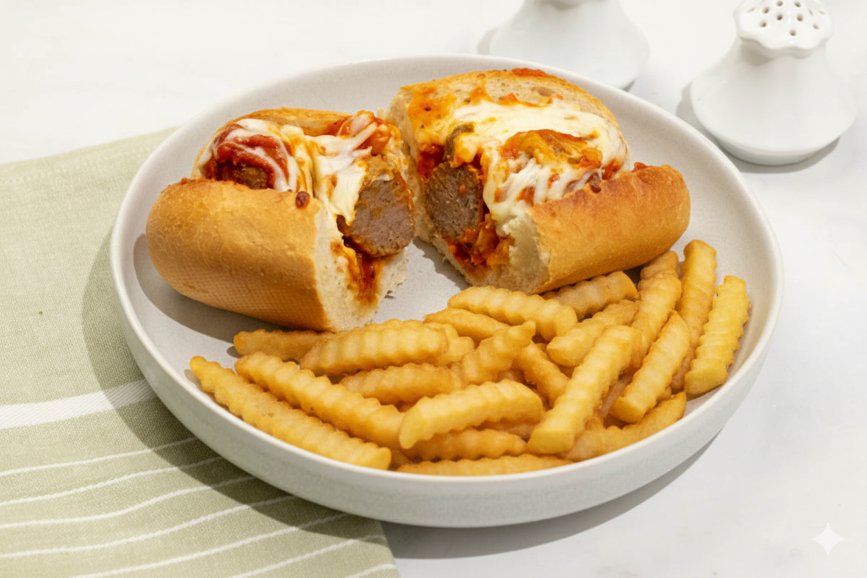 Meal Card: Italian Meatball Subs with Roasted French Fries