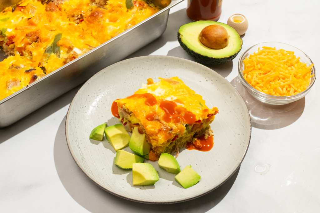 Cheesy Pork Breakfast Bake
