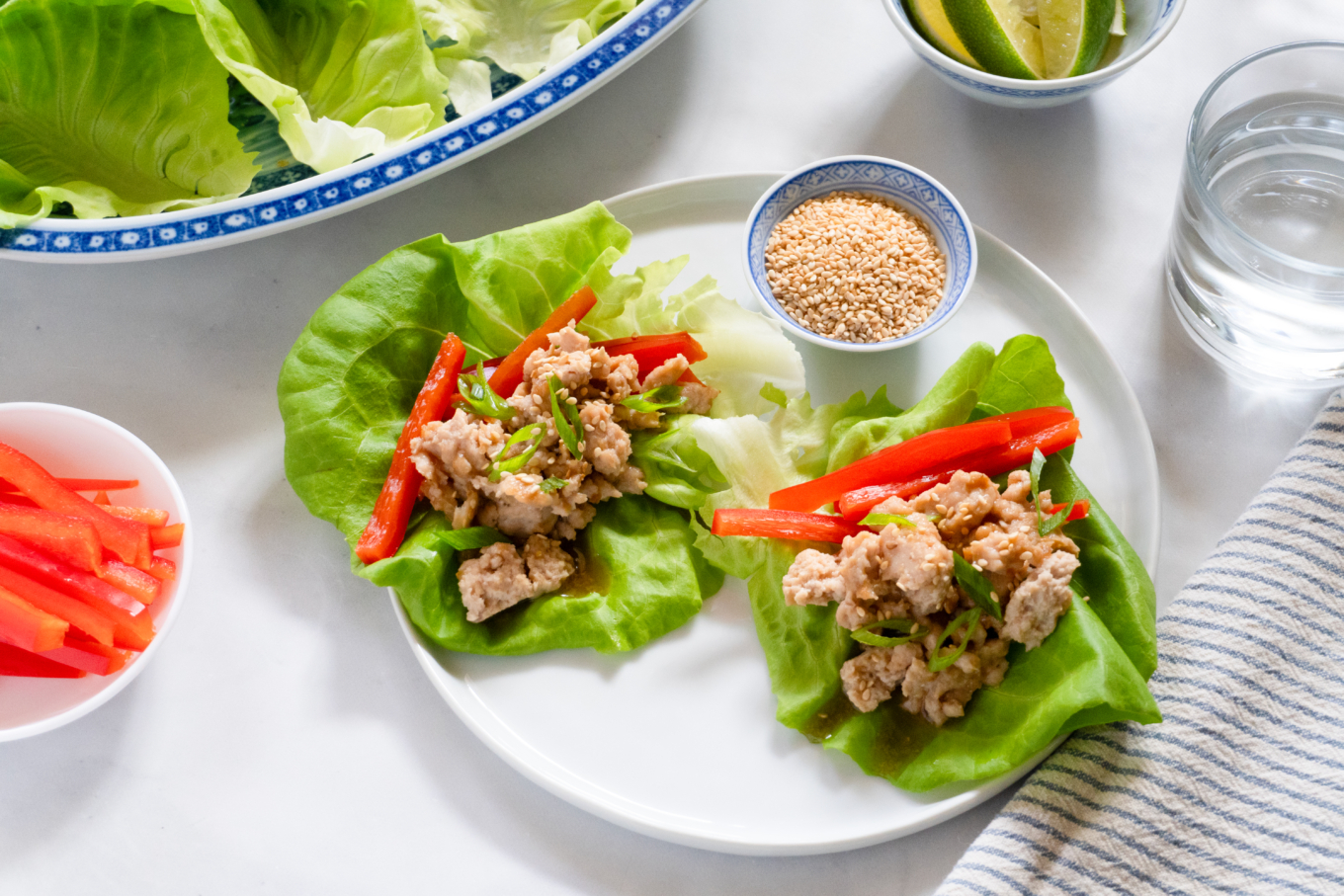 Hoisin Chicken Lettuce Wraps