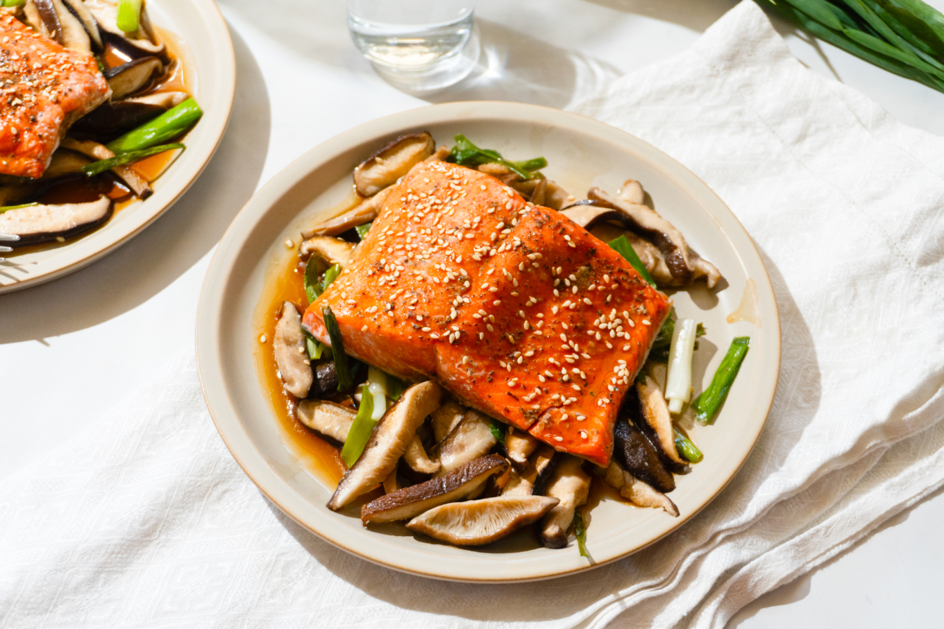 Sesame Scallion Salmon Filets