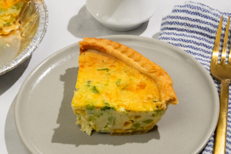 Broccoli Cheddar Quiche
