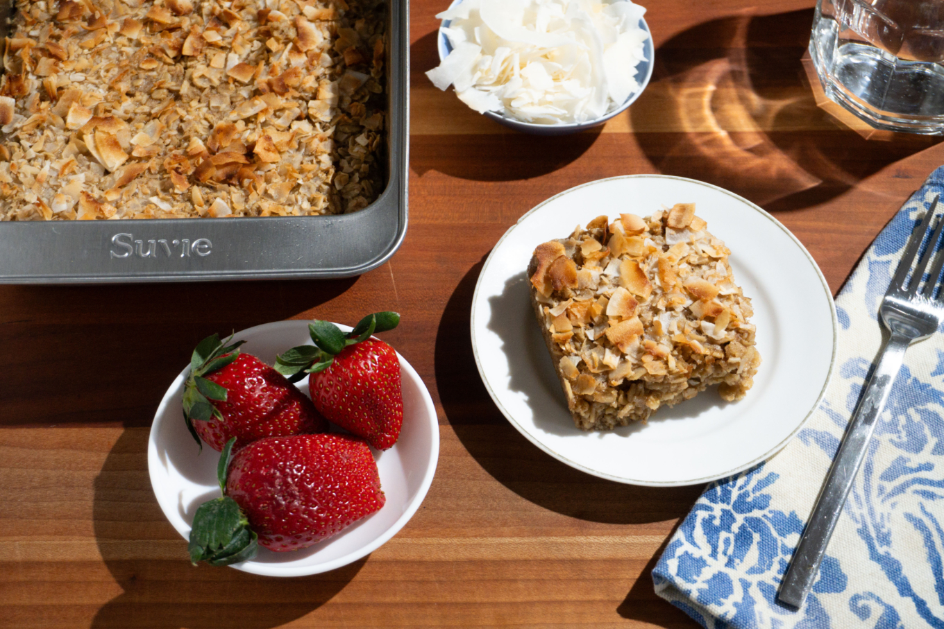 Cinnamon and Coconut Baked Oatmeal