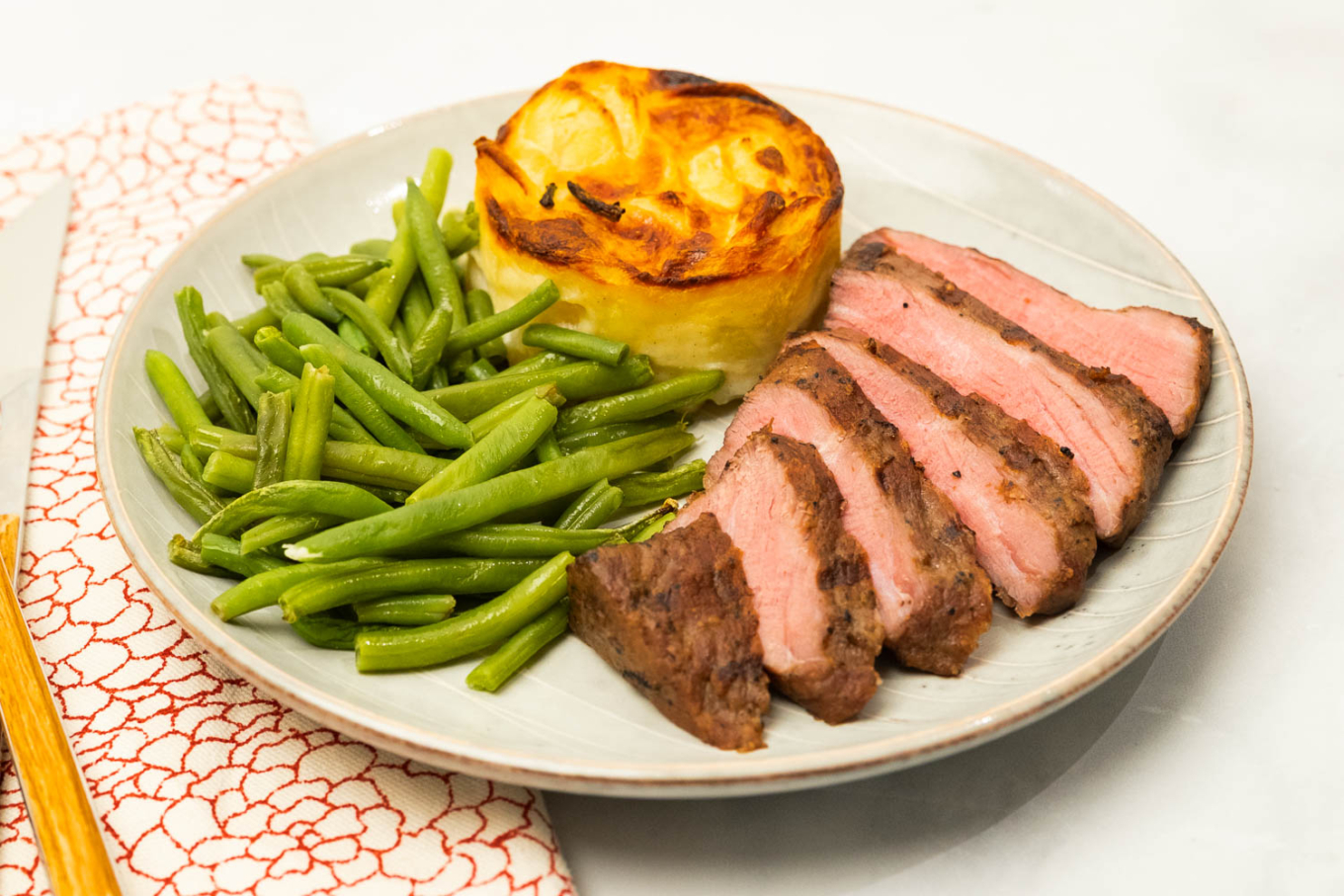 Classic Steak with Potato au Gratin