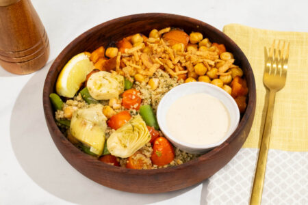 Chickpea Artichoke Grain Bowl