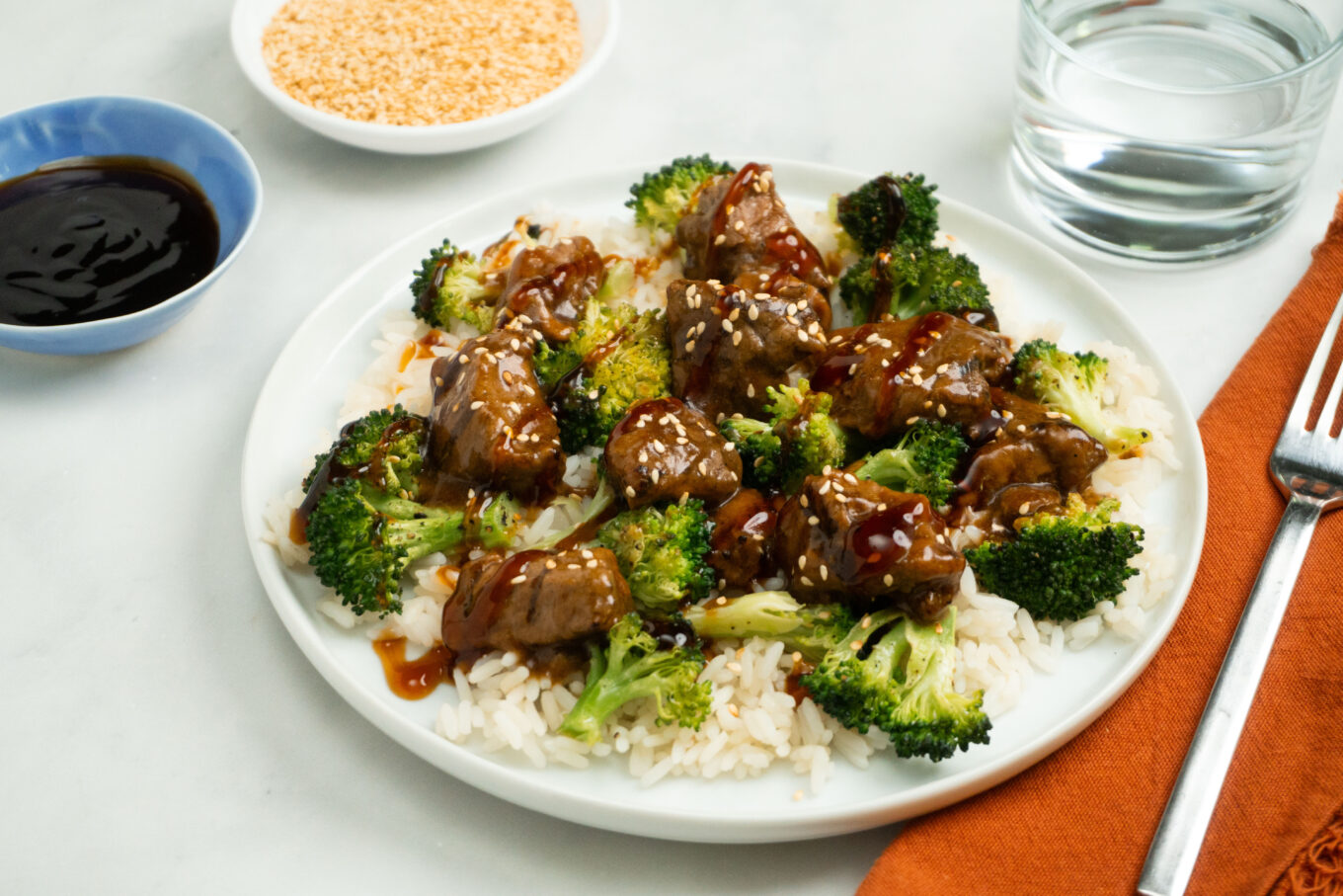 Teriyaki Grilled Steak Bites